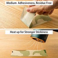 Colle thermofusible tissu furtif multi-design imprimé forêt chasseur marquage Camouflage ruban de Camouflage