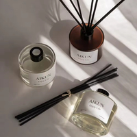 Difusor de Aromas de Lujo Aikun, Botella de Vidrio, Fragancia Duradera para el Hogar, Set de Aromaterapia para Hotel, Spa, Decoración de Sala de Estar