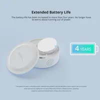 SONOFF Sensor kelembaban SNZB-02P, Zigbee, Sensor kelembaban akurasi tinggi, adegan cerdas melalui eWeLink, bekerja dengan beberapa jalur gerbang