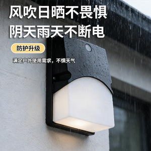 Outdoor Solar Wall Lamp <b>Led</b> <b>Motion</b> <b>Sensor</b> Waterproof Aluminum Alloy Garden Villa Modern Ambient <b>Light</b> - Product Image 3