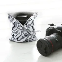 Enveloppe adhésive multifonctionnelle anti-rayures pour objectif d'appareil photo, tissu magique portable pour maquillage, appareil photo, ordinateur portable