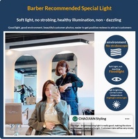 Plafonnier LED sans ombre spécialisé pour salons de coiffure, salons de barbier, salles de diffusion en direct - Éclairage intérieur super lumineux
