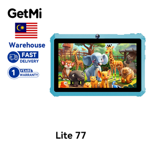 Stock malaisien GetMi Lite E77 Factory Direct 7 pouces Kids Tablet PC Quad Core avec résolution 1024x600 Mini PC Black friday Gift - Product Image 1