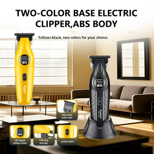Tondeuse à cheveux pour <span class=keywords><strong>homme</strong></span> KEMEI Km-1743 LED avec lame en acier inoxydable, tondeuse électrique <span class=keywords><strong>pas</strong></span> chère pour barbe, fabricant avec support gratuit - Product Image 6