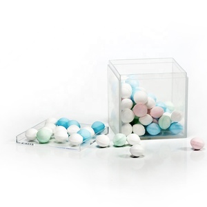 2*2*2 pulgadas fábrica corona de plástico de <span class=keywords><strong>caramelo</strong></span> de la caja de acrílico caja de dulces - Product Image 1