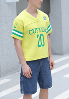 Pull d'été avec LOGO personnalisé pour hommes OEM pulls en jacquard décontractés pulls de football en tricot polos pulls en jersey tricoté pour hommes