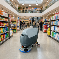 Autolaveuse autotractée électrique à batterie à brosse monodisque haute performance pour supermarché