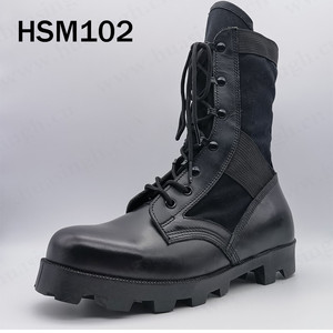 Bottes de combat tactiques noires de qualité originale de la marque XC,<span class=keywords><strong>Wellco</strong></span> avec semelle extérieure en caoutchouc résistant au vieillissement HSM102 - Product Image 1