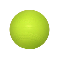Bola Lempar Latihan Softball 12 inci, Bahan PU Lembut, Tahan Benturan Rendah, untuk Latihan Tim Olahraga Sekolah, Mesin Lempar, Memukul, dan Berlatih Fielding