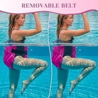Ceinture de natation réglable en polyester avec mousse flottante pour le soutien de la flottabilité et l'entraînement aquatique (Adulte)