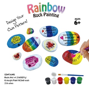 Rocce di pittura piatte-lisce Extra Large per bambini fai da te artigianato Rock-spessa <span class=keywords><strong>gentilezza</strong></span> in pietra giardino decorazioni per <span class=keywords><strong>la</strong></span> casa pasqua giocattoli educativi - Product Image 5