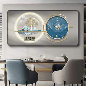 Nueva pintura moderna de decoración de restaurante con calendario perpetuo electrónico, pintura de pared de salón de Porcelana de cristal de lujo - Product Image 6