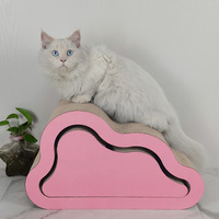 Service professionnel Couleur personnalisée durable en forme de nuage Chat Scratcher Board Dormir Jouer Chats Jouet de Chine