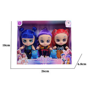 Poupée miniature Kpop de 18 cm (7 pouces) avec lunettes 5D, figurine de groupe féminin K-POP Witch Hunter - Product Image 1