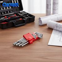 Qixin warna kustom T5 T25 lengan pendek Allen bintang ujung Torx dengan lubang l-kunci Hex kunci pas