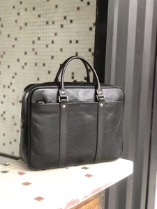 Maletín de Cuero Encerado Clásico Moderno con Logotipo Personalizado, para Oficina, Portátil, para Hombre, Venta al Por Mayor en Europa, Londres - Product Image 3