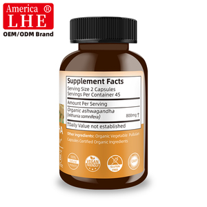 Fabricant en gros de compléments d'ashwagandha pour une relaxation saine et une amélioration de l'humeur, 90 capsules végétariennes d'ashwagandha - Product Image 5