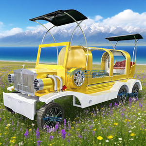 2025 <b>Gold</b> Modern Classic Car Hearse Funeral Car Coffin Car Funeral Car Vintage Horse-Drawn Funeral Car Hearse for Sale - Product Image 3