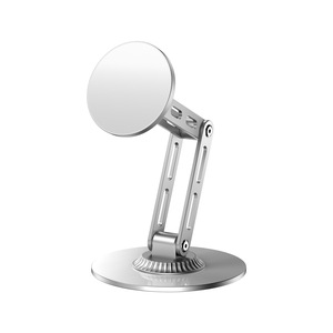 Desktop Metal Phone <b>Holder</b> 3 Axis Rotating Magnetic Suction Cup Stand For Apple <b>iPhone</b> Tablet General Use - Product Image 1