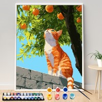 Cadeaux personnalisés, kits d'art à peindre par numéros, peinture à l'huile non personnalisée pour adultes, enfants, débutants, décoration de la maison