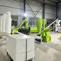 Ligne de production complète de granulés de biomasse à partir de sciure de bois 500 kg-1 t/h Usine de fabrication de granulés de bois combustible