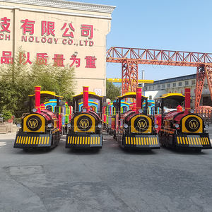 Gran oferta, producto de parque de atracciones, adultos, niños, batería eléctrica, camino turístico, tren sin rieles, paseos en tren eléctrico a la venta - Product Image 2