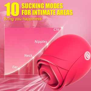 Mini Vibratore a Forma di Rosa con 10 Potenti Modalità, Design in Silicone Morbido per Donne, Spedizione Discreta e Rapida dal Magazzino USA - Product Image 3