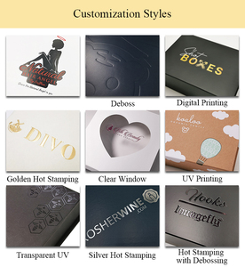 Boîte Cadeau de Luxe Noire en Carton avec Couvercle à Fermeture Magnétique Faible MOQ - Product Image 4