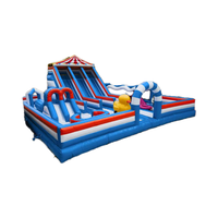 Château gonflable commercial avec toboggan, château gonflable pour adultes et enfants, château gonflable d'extérieur