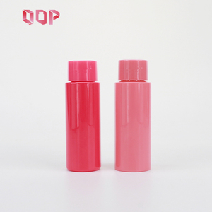 Nouvel Arrivage 2026 Bouteille Ronde Droite en Plastique PET de Haute Qualité 50ML Couleur Rose Vif à Large Ouverture pour Bonbons et Noix avec Bouchons à Vis - Product Image 1