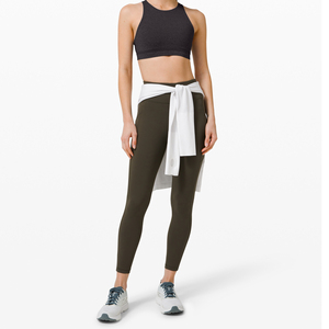 Reggiseno sportivo a supporto medio nero incrociato sul retro logo personalizzato Yoga br per le donne - Product Image 2