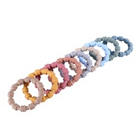 Nouveau bracelet de dentition en silicone de qualité alimentaire pour bébé, anneau de dentition pour bébé de 3 mois, entraîneur oral-motriciel pour enfants, anneau de préhension large
