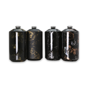 Flacon de parfum en verre givré OEM 50ml, flacon de parfum rond 30ml, flacon de cologne pour homme noir 20ml, flacon de luxe pour gentleman - Product Image 3