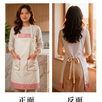 Tablier unisexe personnalisé avec logo imprimé, vente en gros, avec 2 poches spacieuses, lavable, pour cuisine, artisanat, barbecue, dessin