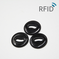 Vente chaude Étiquette RFID rigide industrielle résistante à la chaleur pour lavage, couture, PPS, UHF, pour étiquettes de lavage, U-code 9 U9, diamètres 20mm 22mm 24mm