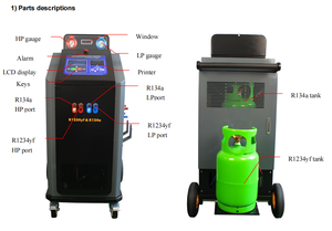 <b>Portable</b> Dual <b>Ac</b> Machine R134a and 1234yf Refrigerant Reclaim <b>Unit</b> 110V/220V for All Cars AMC-1000D <b>Ac</b> Machine R134a <b>Portable</b> Du - Product Image 1