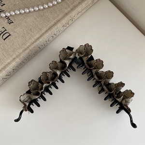 <span class=keywords><strong>Barrette</strong></span> élégante en dentelle avec nœud et volants, pinces à <span class=keywords><strong>cheveux</strong></span> pour femmes, design original, pince banane, accessoires de mode pour <span class=keywords><strong>cheveux</strong></span>, vente en gros - Product Image 6