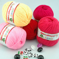 Fil de protéine en polyester/coton Balabala pour bébé, doux, ignifuge, recyclé, teint, polyvalent pour le tricot, la couture et la broderie