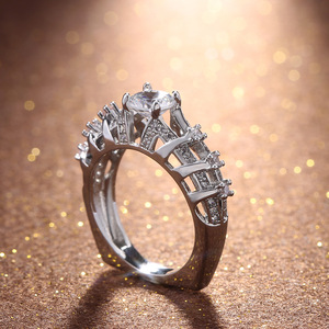 Geometric Openwork Ring for Women Creative Fashion Party Finger Accessory Gift - Product Image 2