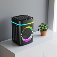 ABS-8107 Mini Altavoz Inalámbrico con Bajos Potentes, Redondo, RGB, OEM de Fábrica, Suministro Global 2026, Envío en 7 Días, Nombre BT Personalizado, Venta al por Mayor