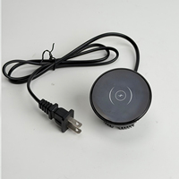 Cargador Inalámbrico Rápido de 15W, Plataforma de Carga Oculta Integrada en Escritorio para Muebles de Oficina y Mesita de Noche