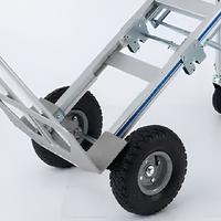 Chariot à main pliable en acier et aluminium, capacité de 550 lb, chariot à plateforme pliable pour le déménagement en entrepôt FHT250B