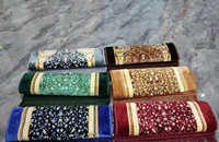 Tapis marocain islamique super doux Tapis de prière épais imprimé portable musulman Rembourrage Raschel durable et bon marché