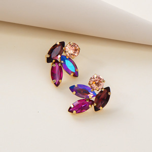 2026 Hot Selling Exquisite Light Luxury Color Geometric <b>Stud</b> <b>Earrings</b> Simple Popular Design Women's <b>Earring</b> Fashionable Jewelry - Product Image 3
