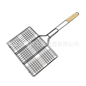 Support de cuisson pliable en acier inoxydable pour poisson, avec poignée, 64x34x4cm, pour cuisson, pâtisserie et barbecue - Product Image 1