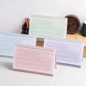 <strong>2026</strong> <strong>New</strong>-Style Desk Calendar Waterproof Spiral-Bound Korean-Style Minimalist Desk Calendar - Product Image 1