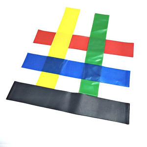 Bandes de Résistance TPE Force Moyenne pour Yoga, Fitness, Étirements et Remodelage des Fessiers, Ensemble d'Exercices avec Sac en Maille - Product Image 4