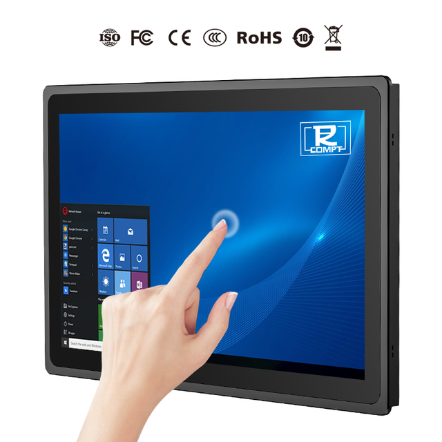 Custom 13.3 15.6 Inch Industrial Touch Screen COMPT Panel PC Industrial PCAP Capacitive Touch LCD Industrial Computer Accessory