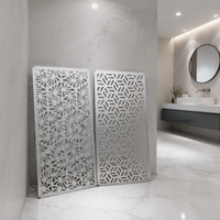 Panneau de façade perforé en aluminium découpé au laser CNC, motif personnalisé, plaque de revêtement mural en aluminium ajourée