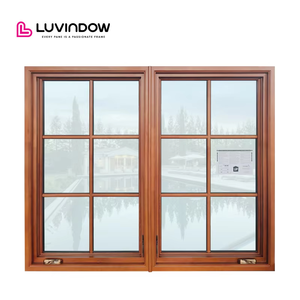 Tùy chỉnh phong cách Mỹ biệt thự khách sạn cư trú ngang mở mô hình nhôm mạ gỗ gỗ Crank <span class=keywords><strong>Windows</strong></span> - Product Image 1